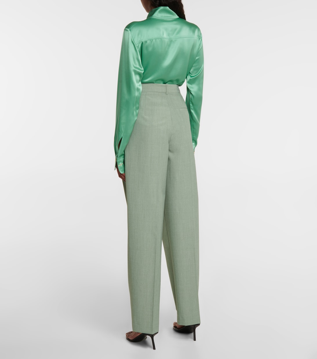 Pantalon ample à taille haute | Victoria Beckham