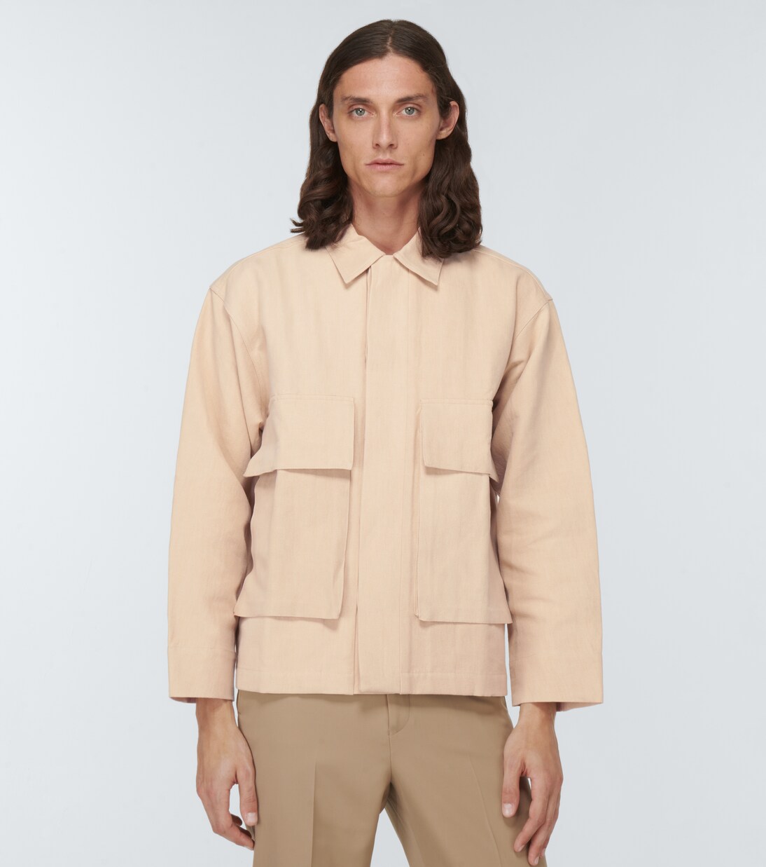 Cotton-blend twill jacket | Commas