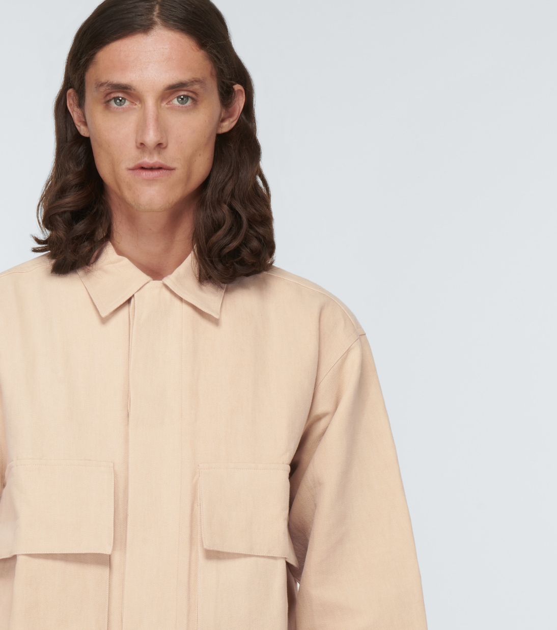 Cotton-blend twill jacket | Commas