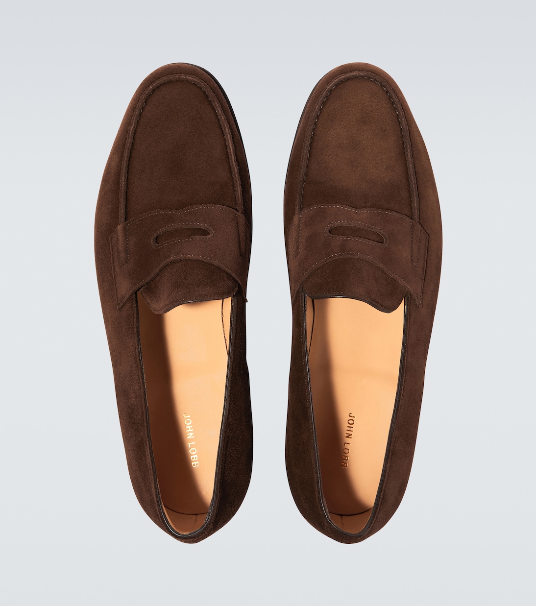 Lopez suede penny loafers | John Lobb