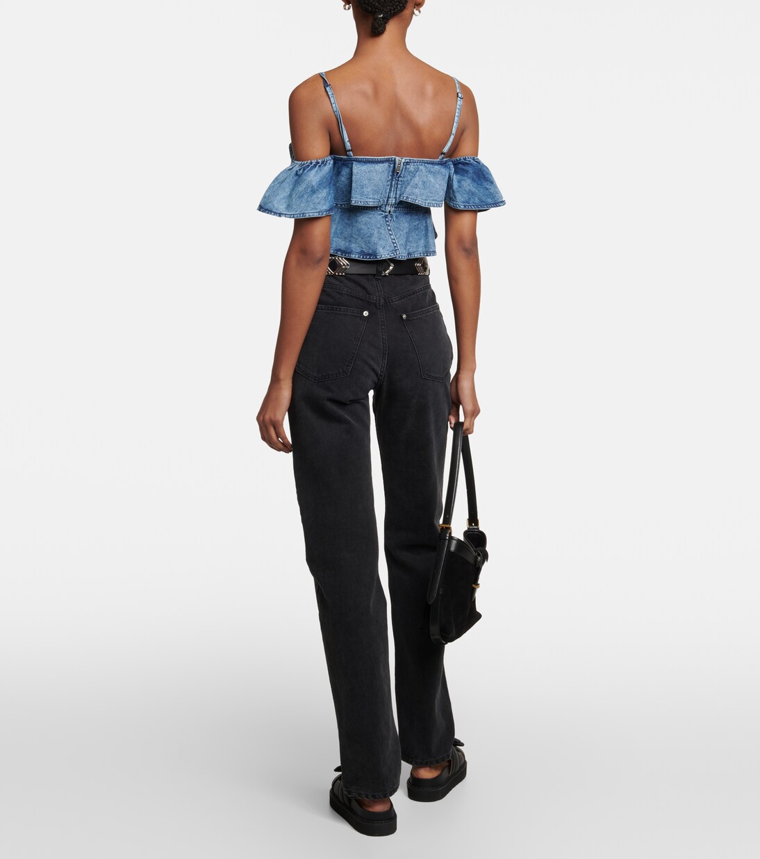 Cropped-Top Voloteo aus Chambray | Marant Etoile
