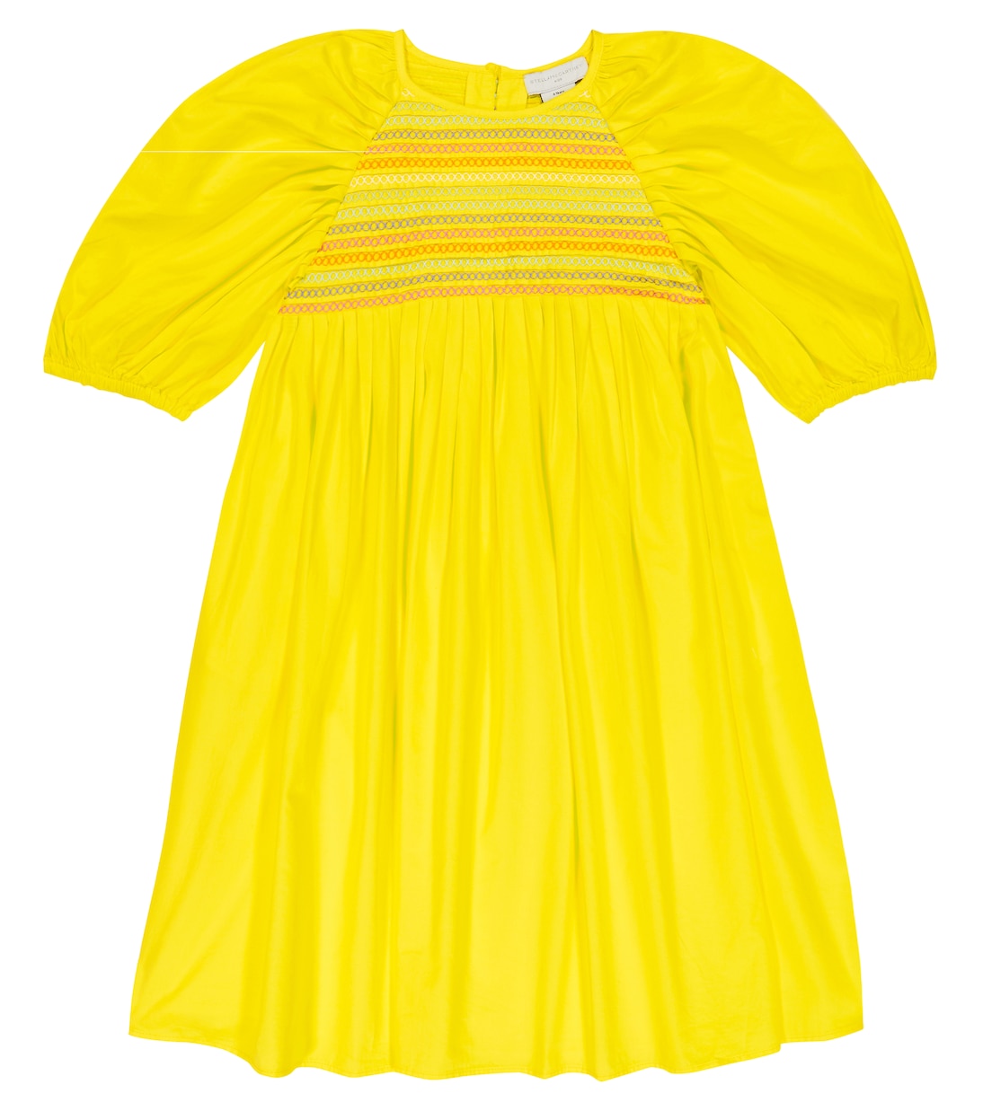 Shirred cotton dress | Stella McCartney Kids