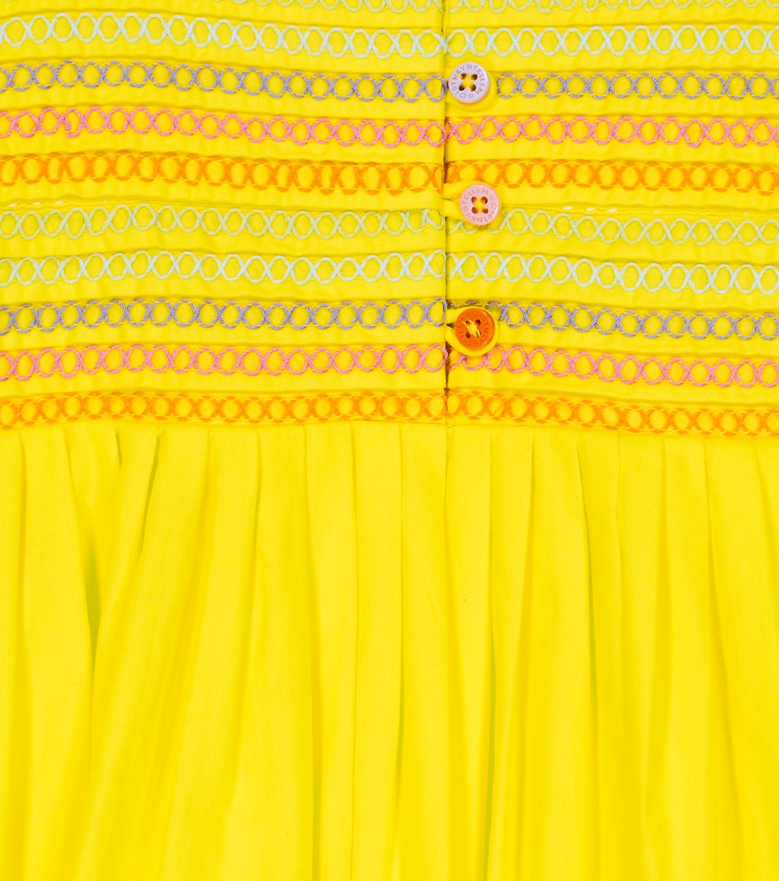 Shirred cotton dress | Stella McCartney Kids