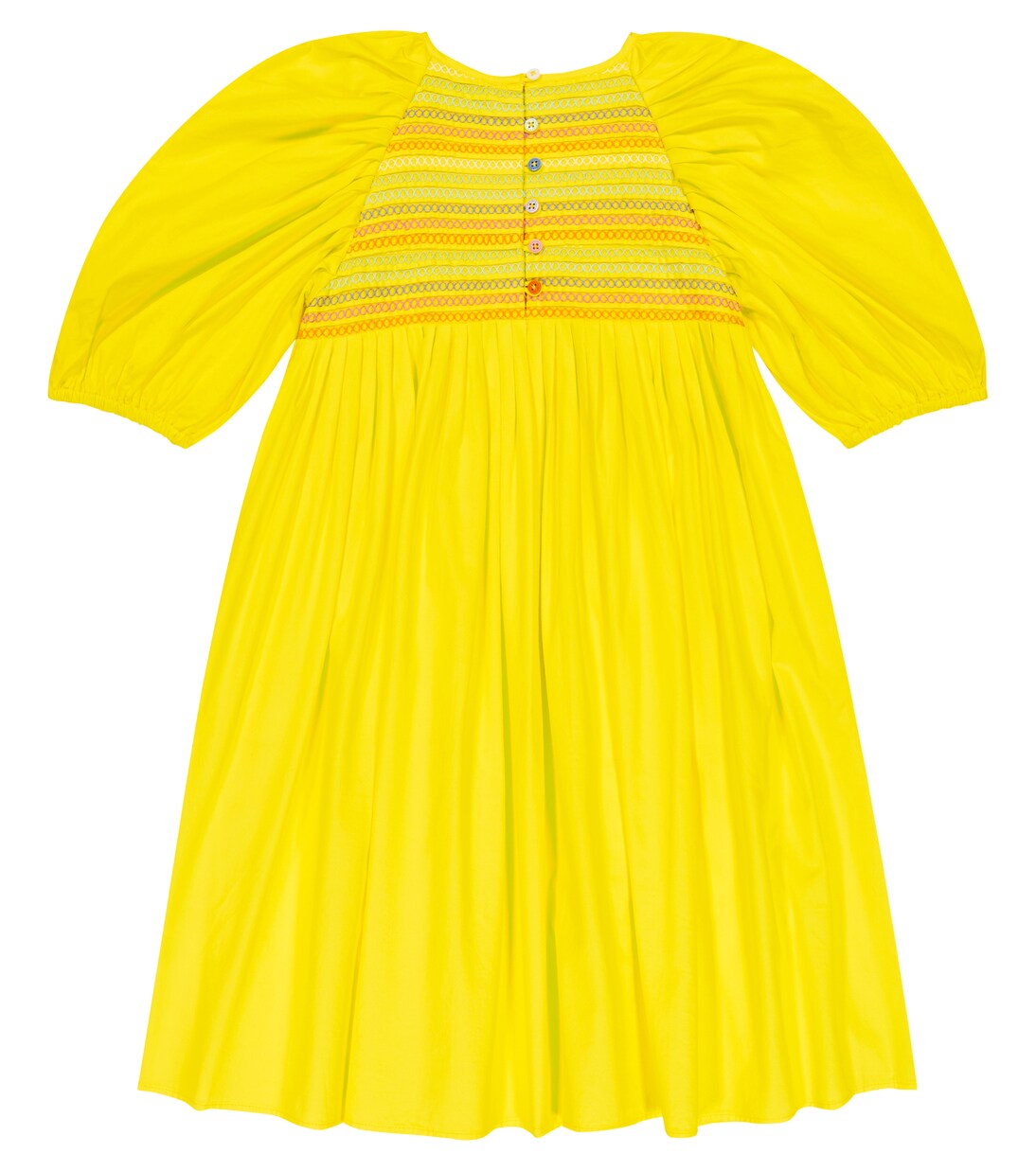Shirred cotton dress | Stella McCartney Kids