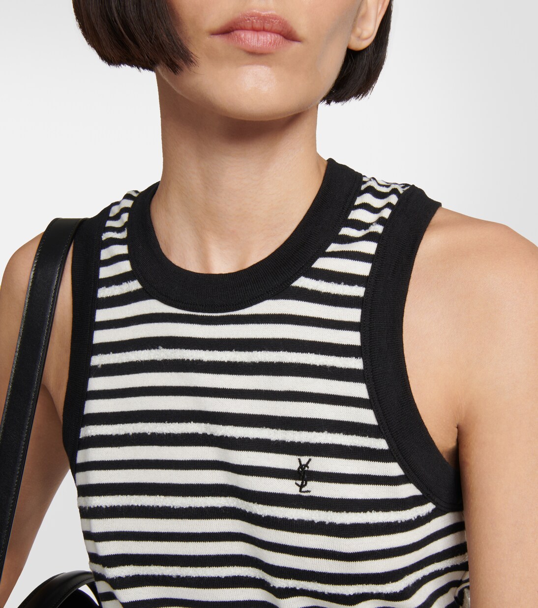 Cassandre striped jersey top | Saint Laurent