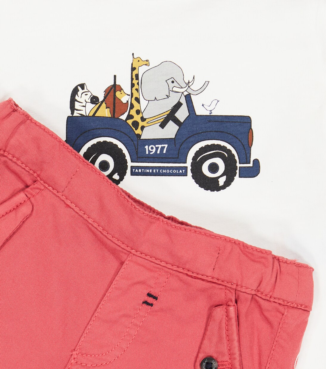 Bébé – Set t-shirt et short en coton | Tartine et Chocolat