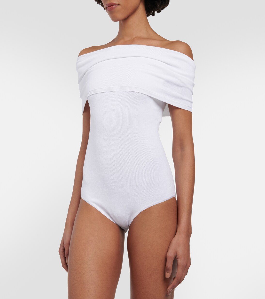 Off-shoulder knit bodysuit | Alaïa