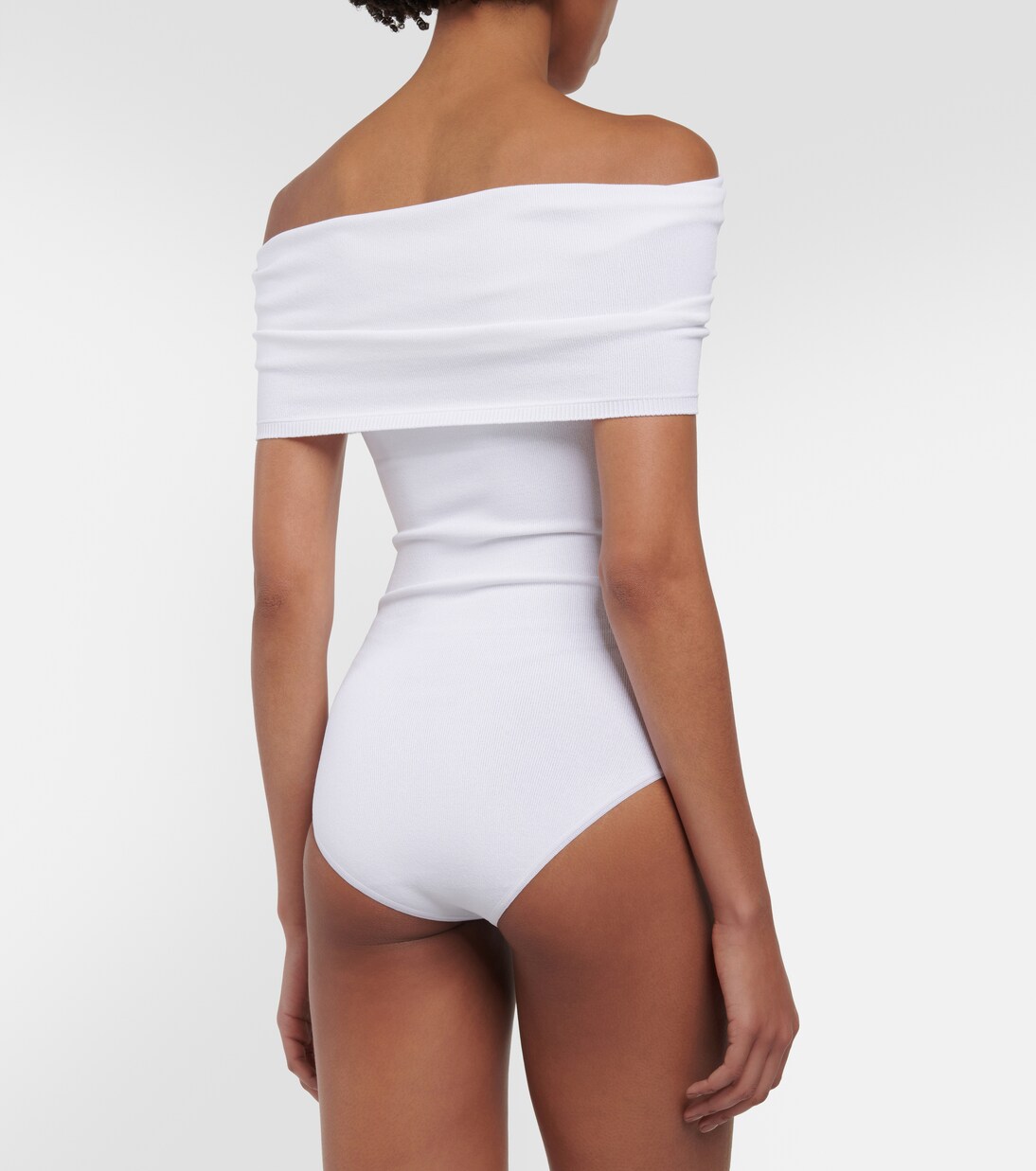 Off-shoulder knit bodysuit | Alaïa