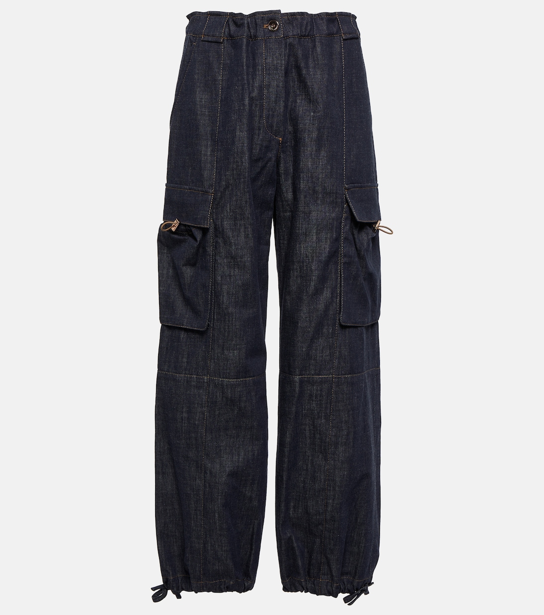 Mid-Rise Cargo-Jeans | Brunello Cucinelli