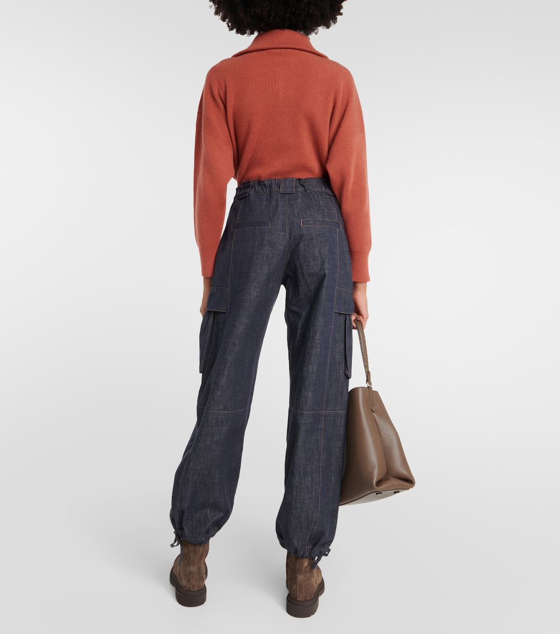 Mid-Rise Cargo-Jeans | Brunello Cucinelli