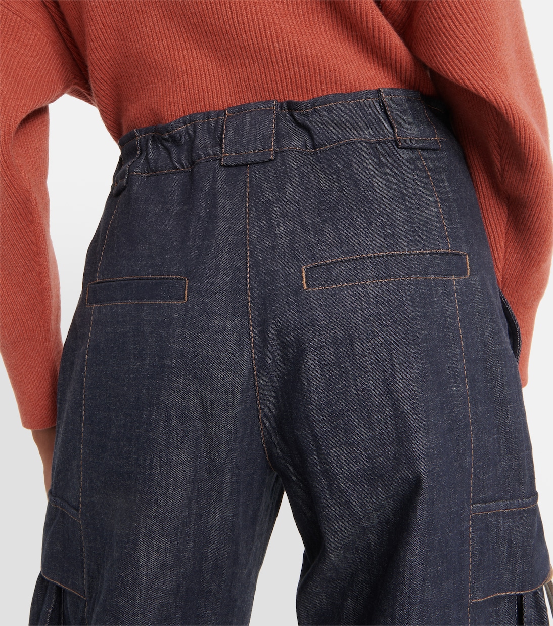 Mid-Rise Cargo-Jeans | Brunello Cucinelli