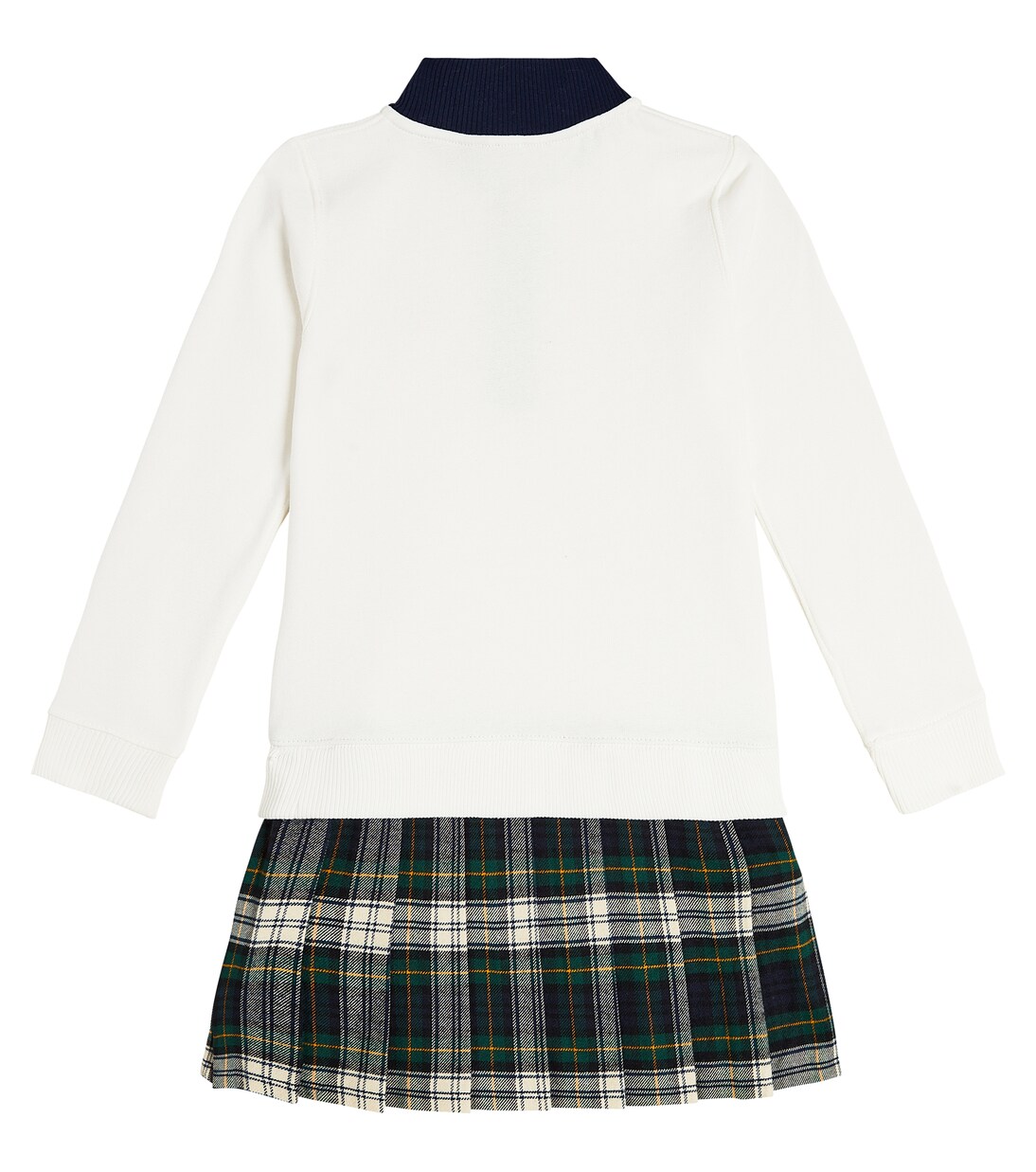 Cotton-blend checked sweater dress | Polo Ralph Lauren Kids