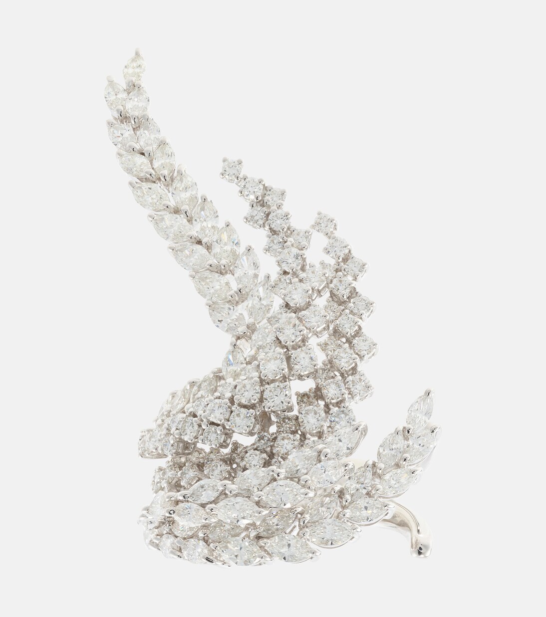 Y-Couture 18kt white gold ring with diamonds | Yeprem