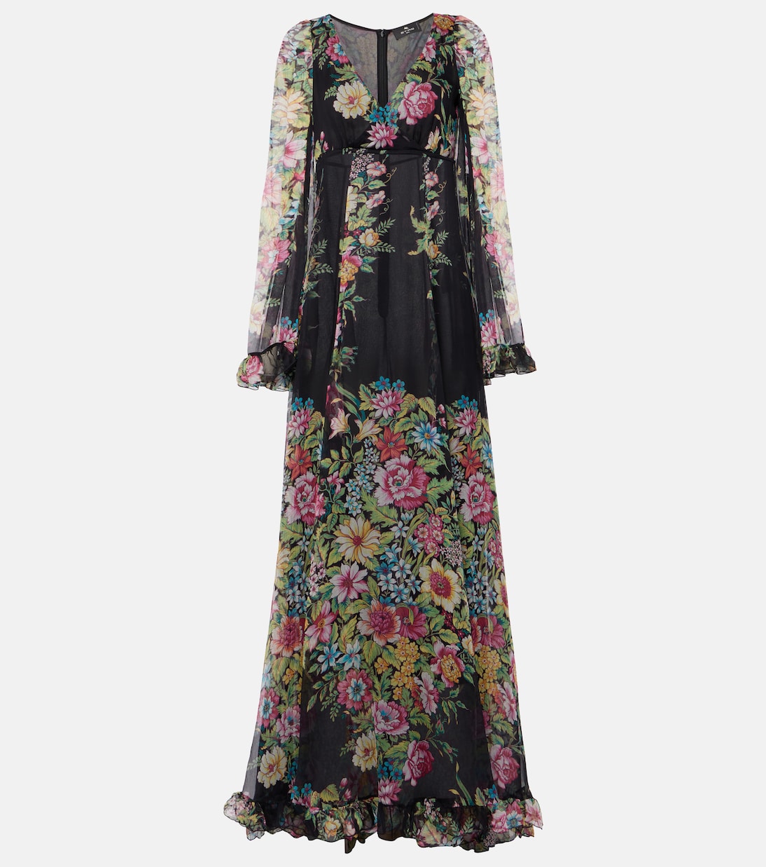 Bedruckte Robe aus Seidenchiffon | Etro