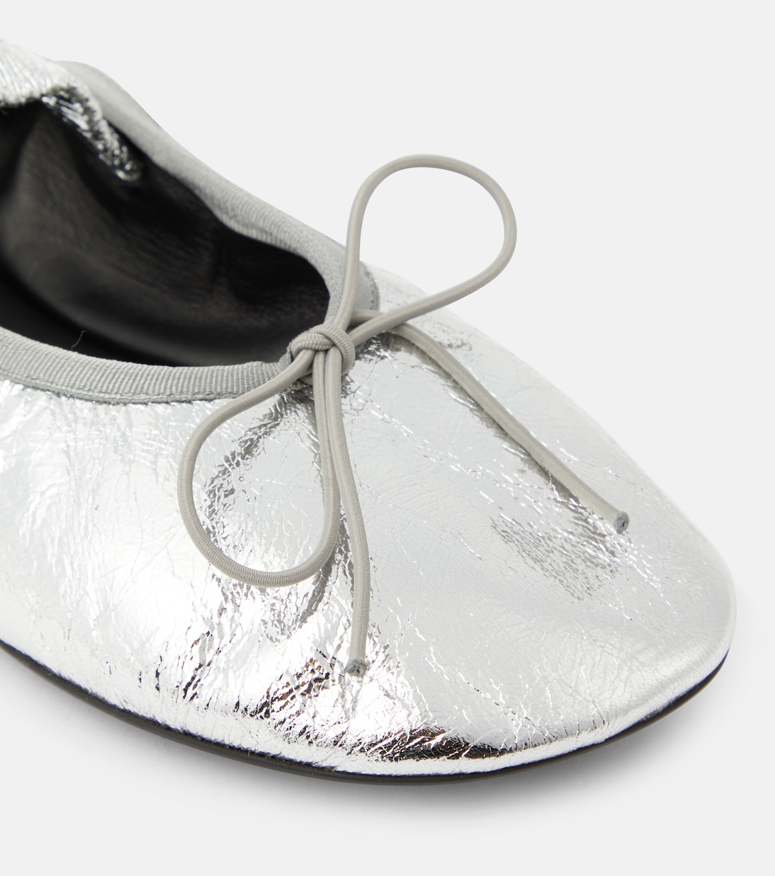 Metallic leather ballet flats | Proenza Schouler