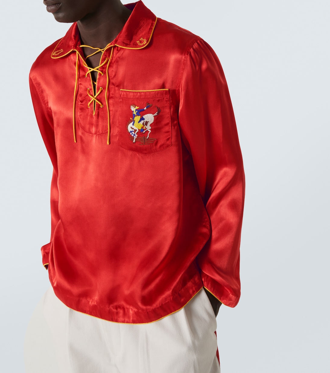 Bronco embroidered shirt | Bode