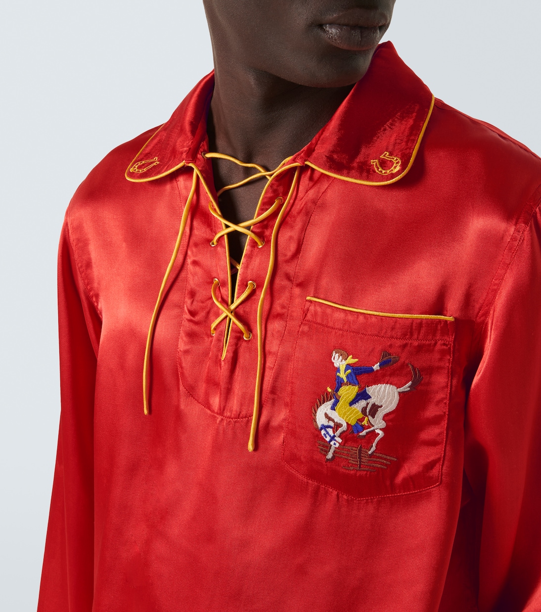 Bronco embroidered shirt | Bode