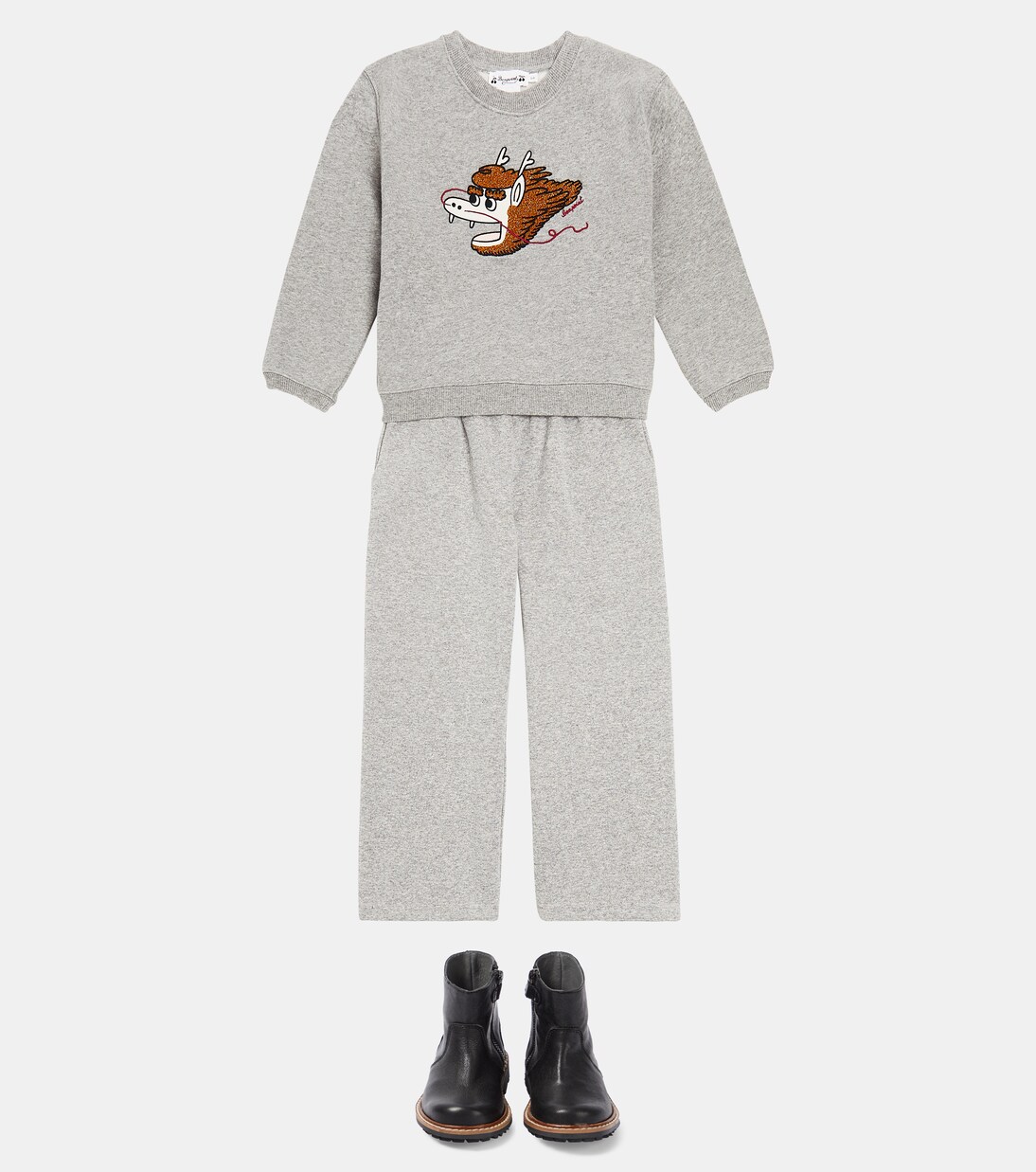 Tonino embroidered cotton jersey sweatshirt | Bonpoint