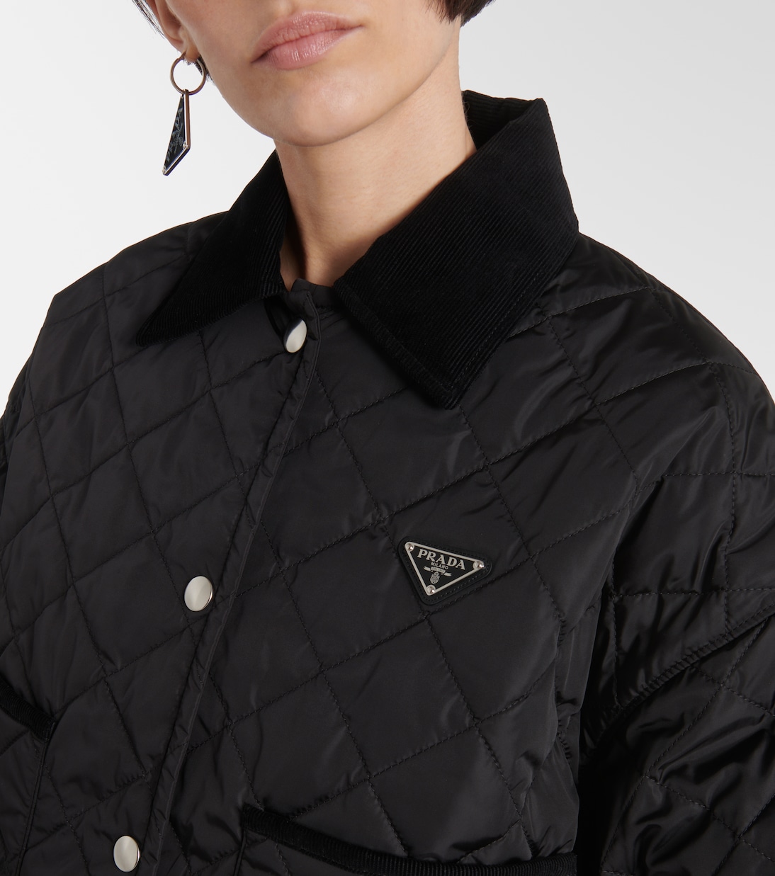 Cropped-Jacke aus Re-Nylon | Prada