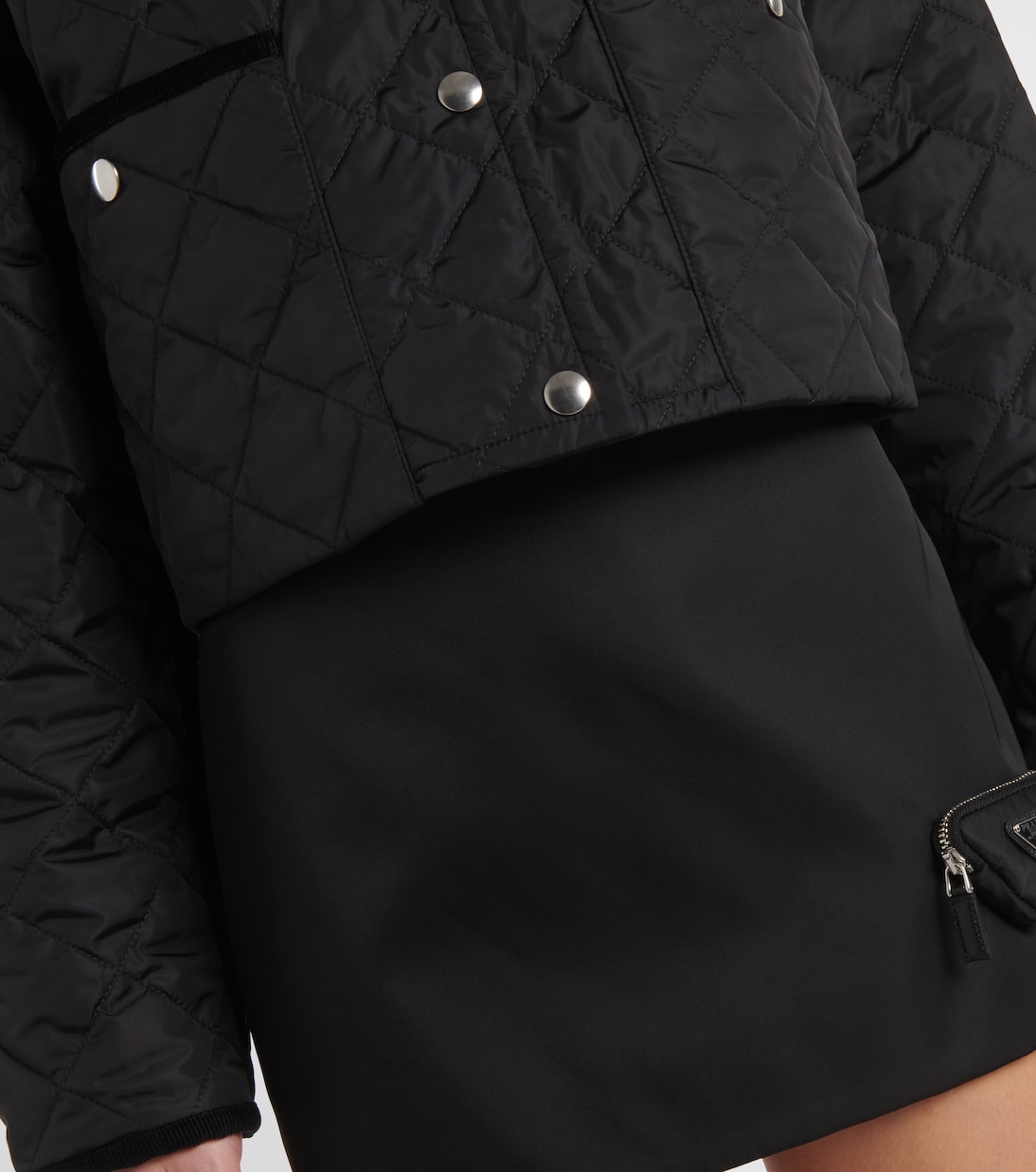 Cropped-Jacke aus Re-Nylon | Prada