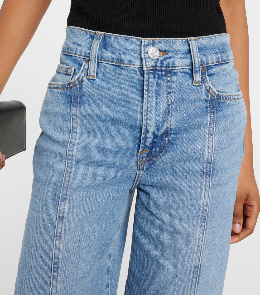 High-Rise Wide-Leg Jeans Le Slim Palazzo | Frame