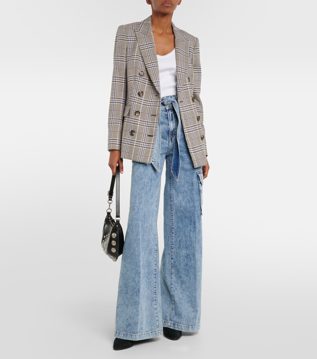 High-Rise Cargo-Jeans Belisa | Veronica Beard