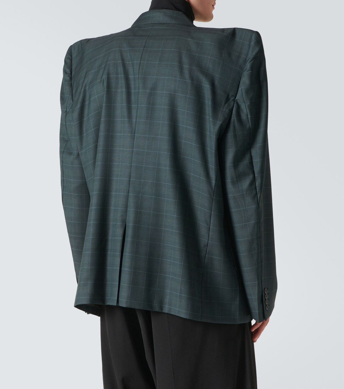 Boxy checked wool blazer | Balenciaga