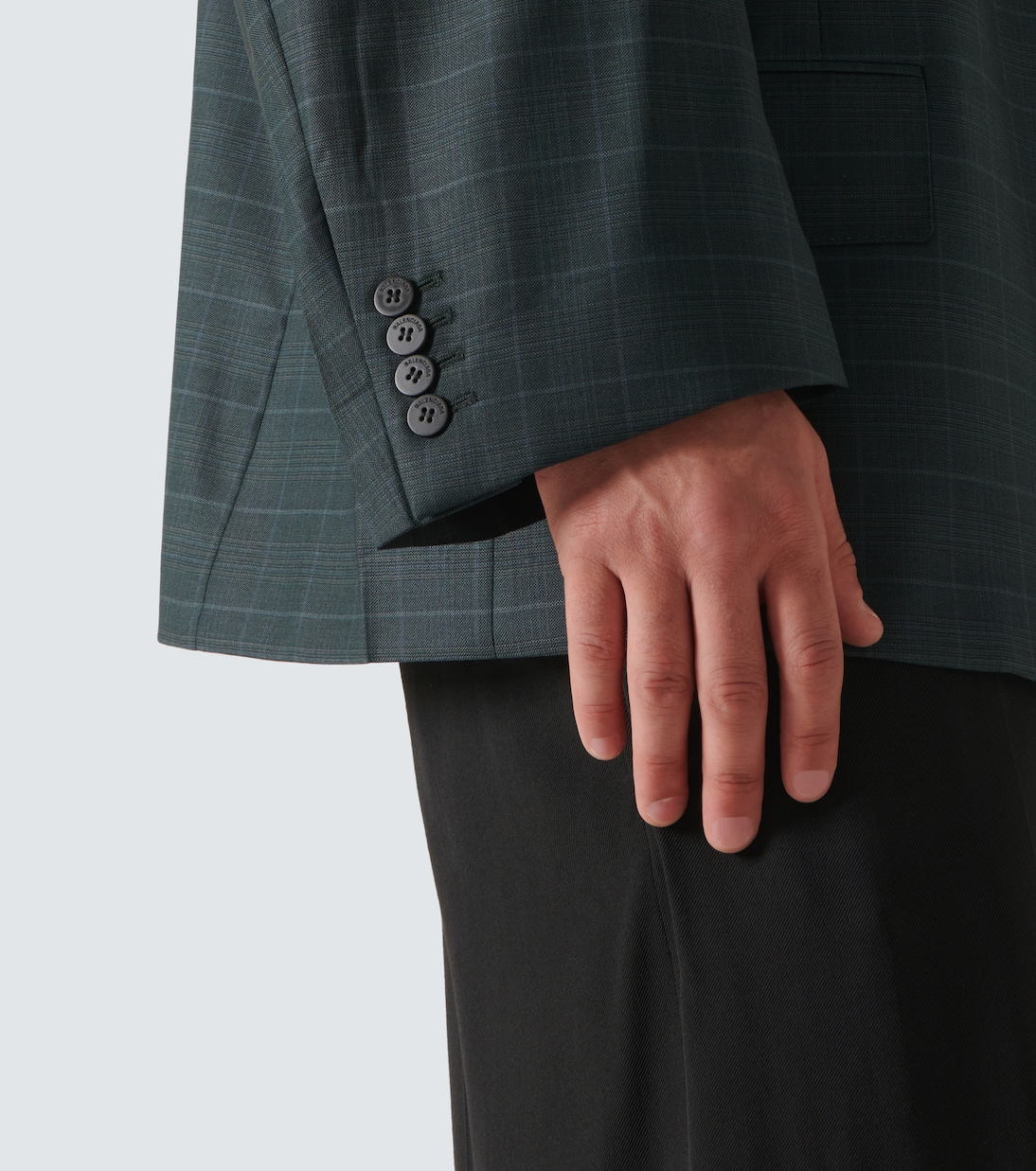 Boxy checked wool blazer | Balenciaga