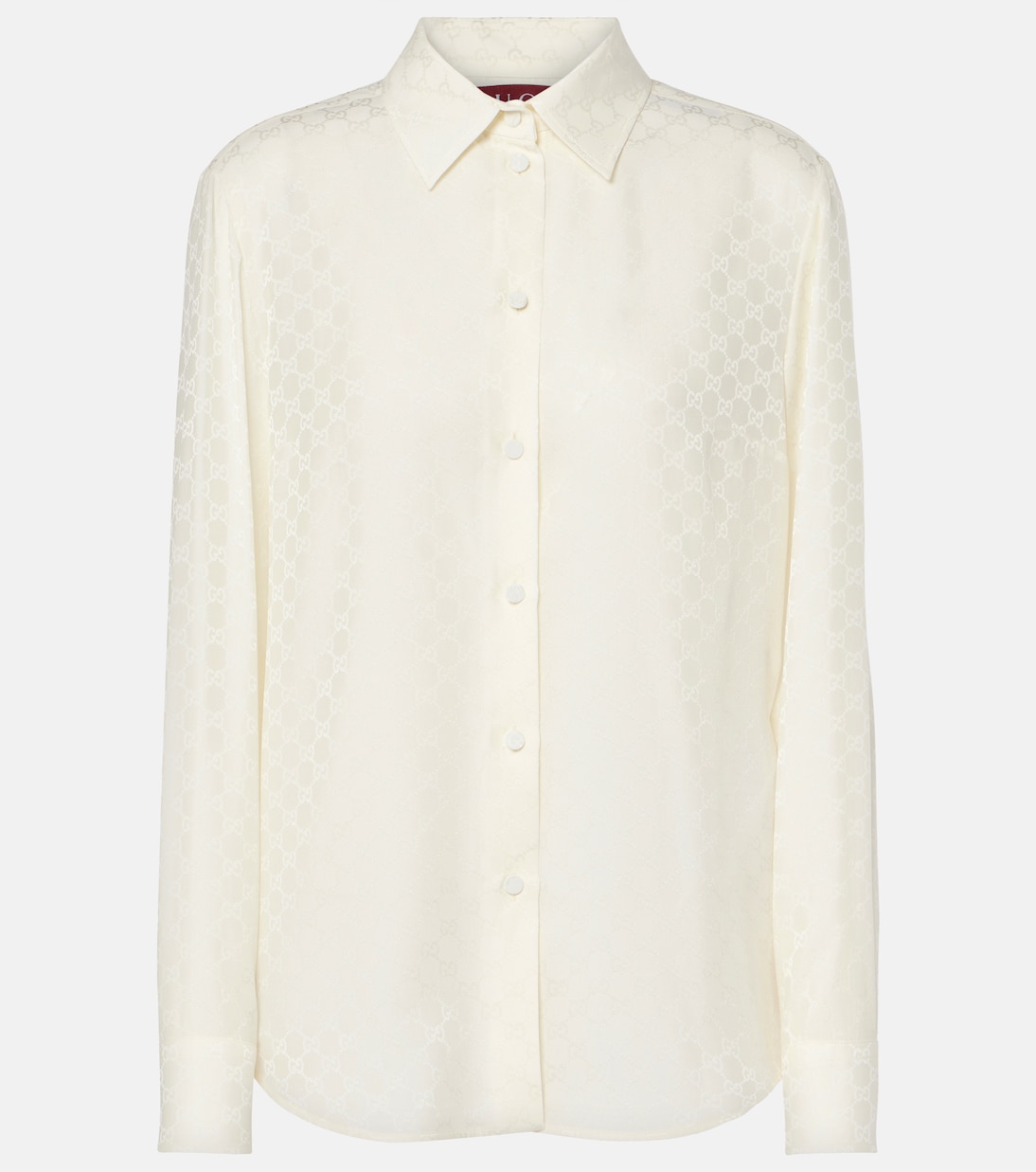 GG silk crêpe shirt | Gucci
