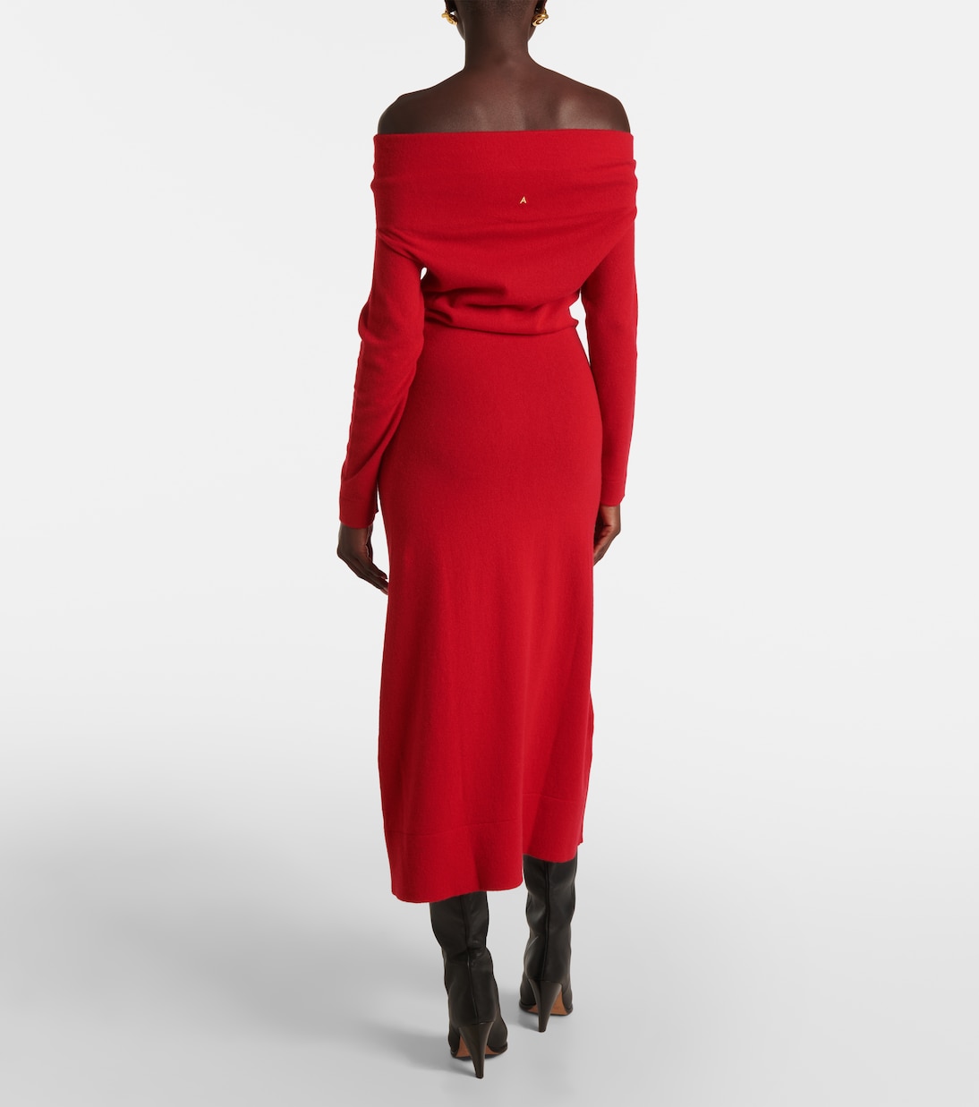 Abito lungo Lunaire  in cashmere con scollo bardot | Altuzarra