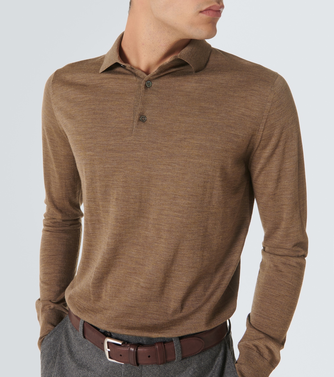 Virgin wool polo sweater | Loro Piana
