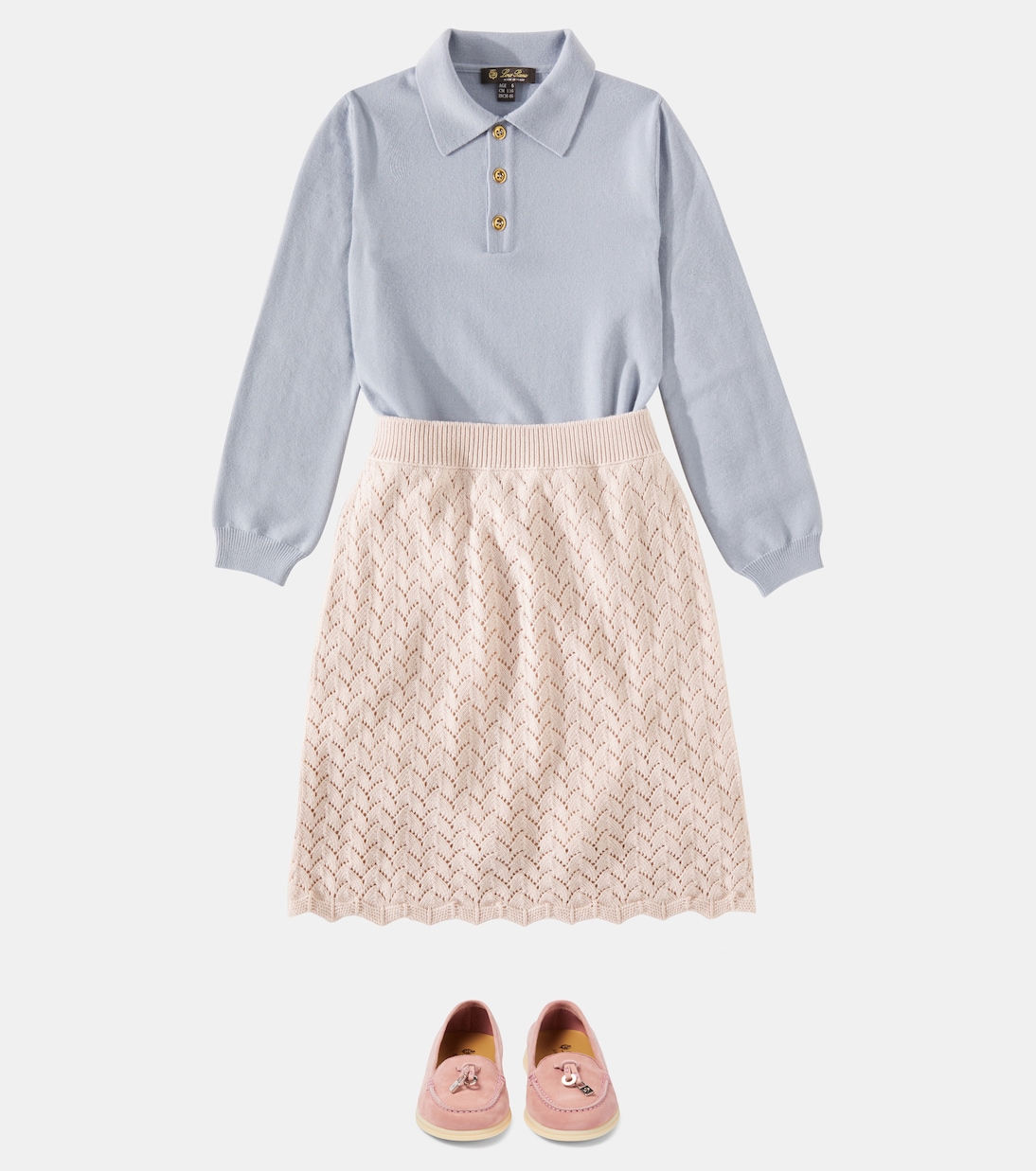 Rock aus Baumwolle und Kaschmir | Loro Piana Kids