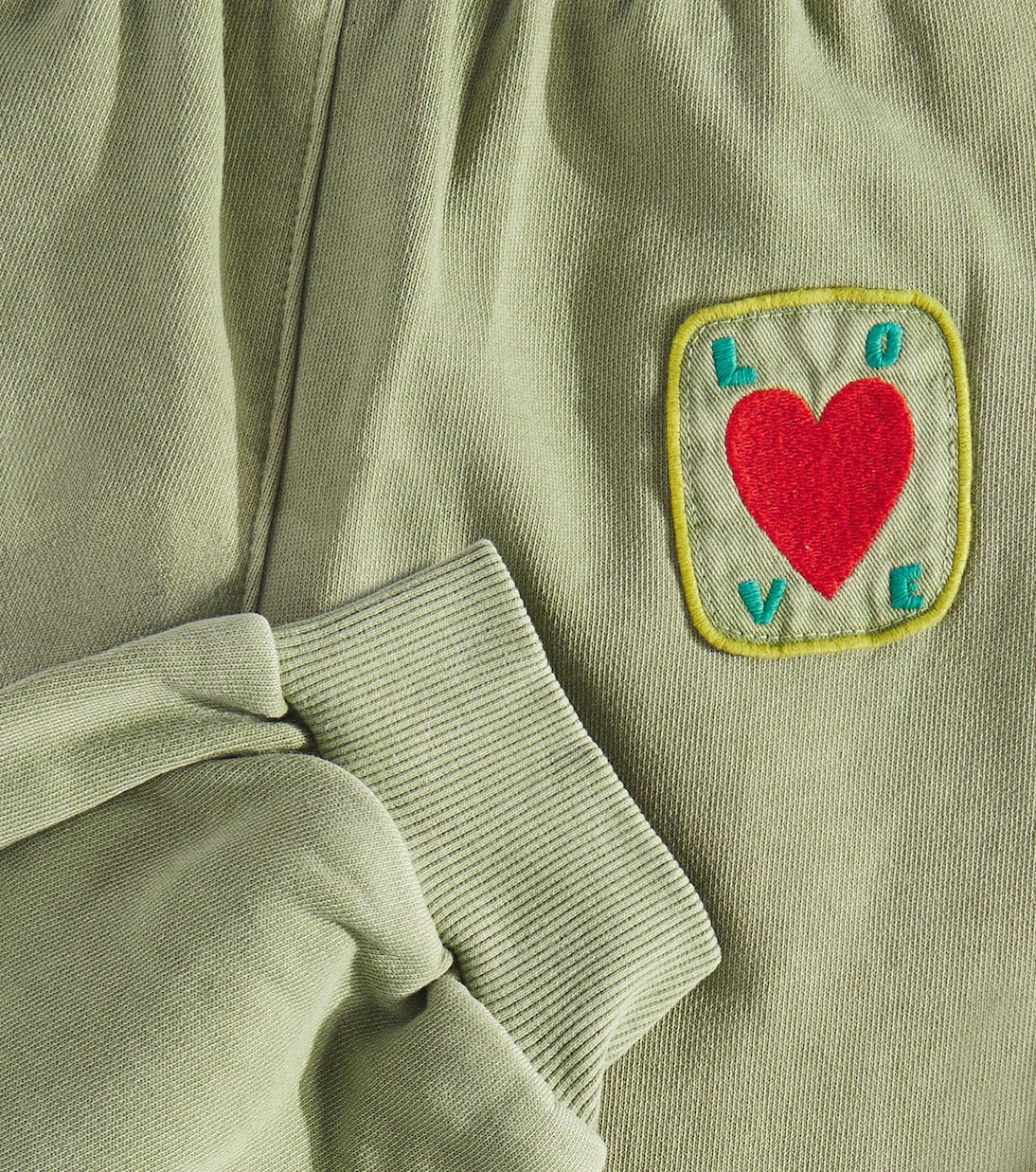 Printed cotton jersey sweatpants | Jellymallow