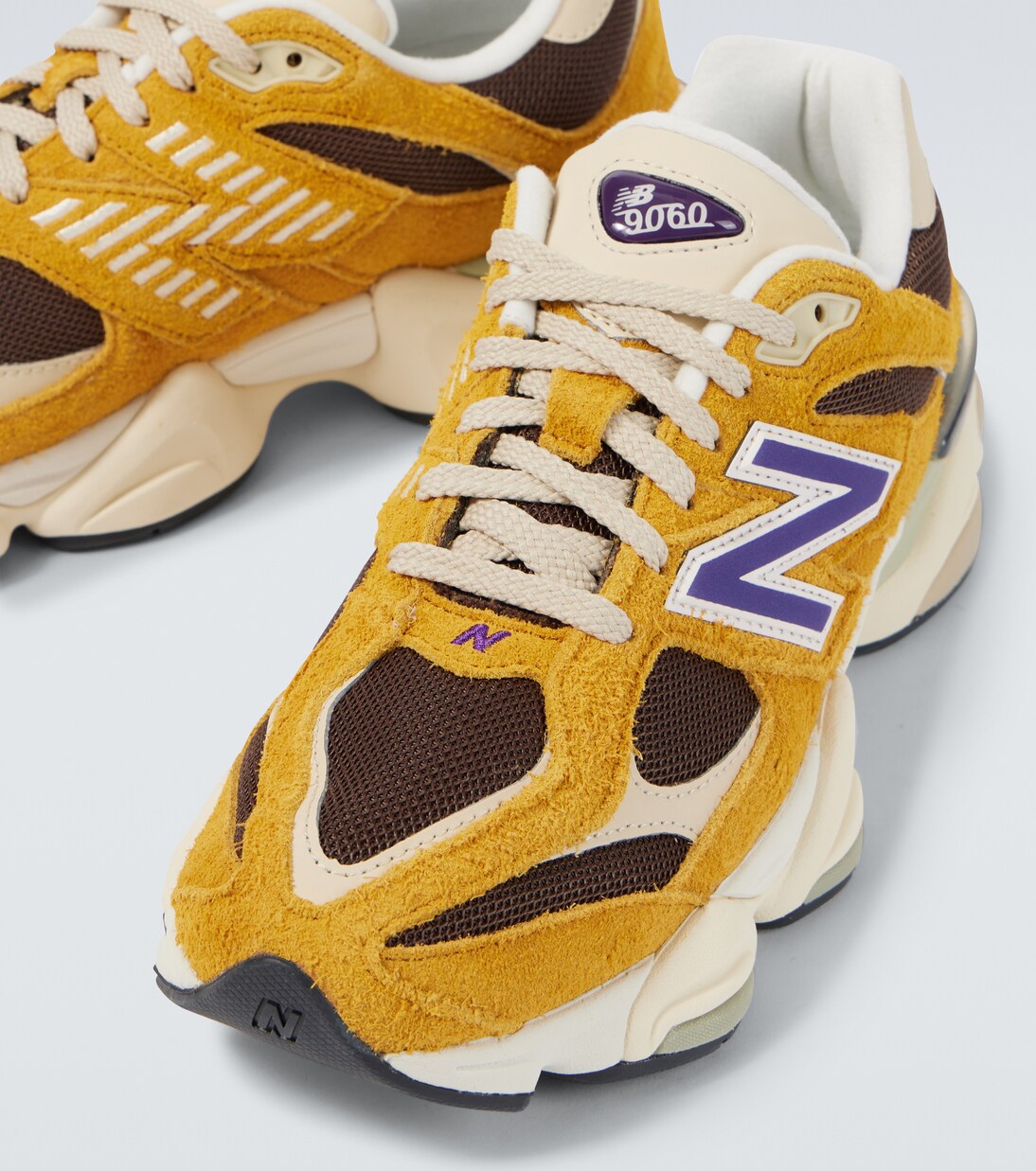 9060 embroidered leather sneakers | New Balance