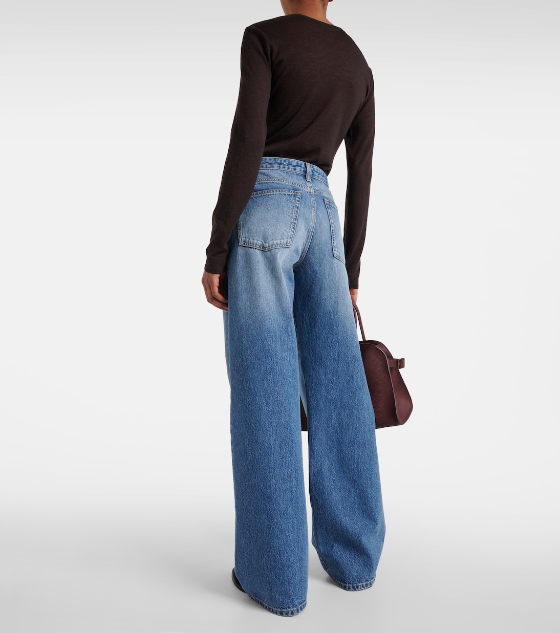 Eglitta low-rise wide-leg jeans | The Row