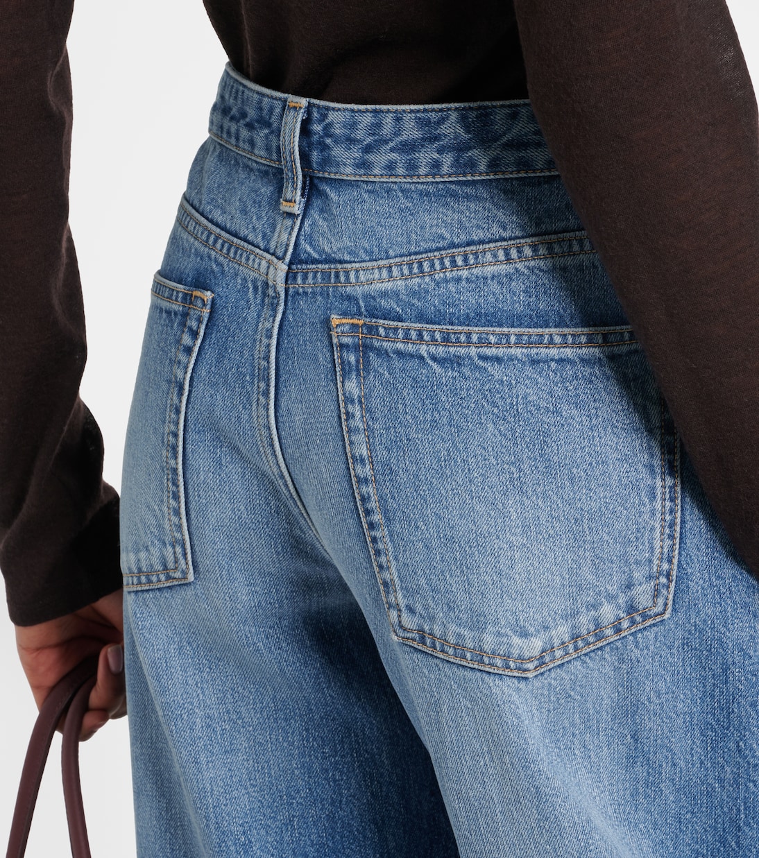 Eglitta low-rise wide-leg jeans | The Row