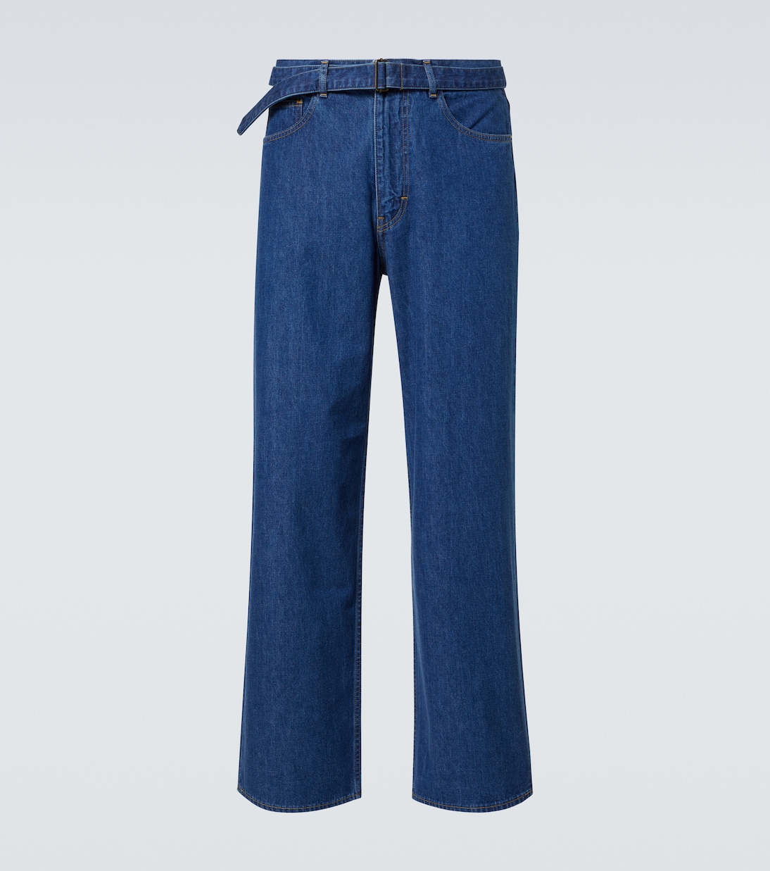 Belted straight jeans | Auralee