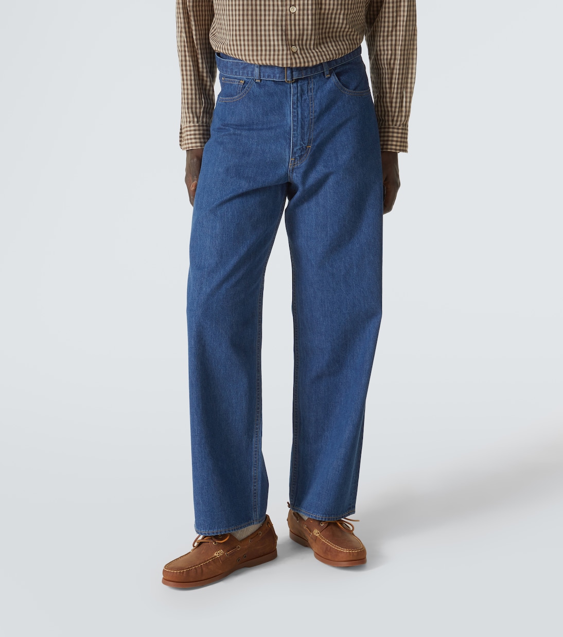 Belted straight jeans | Auralee