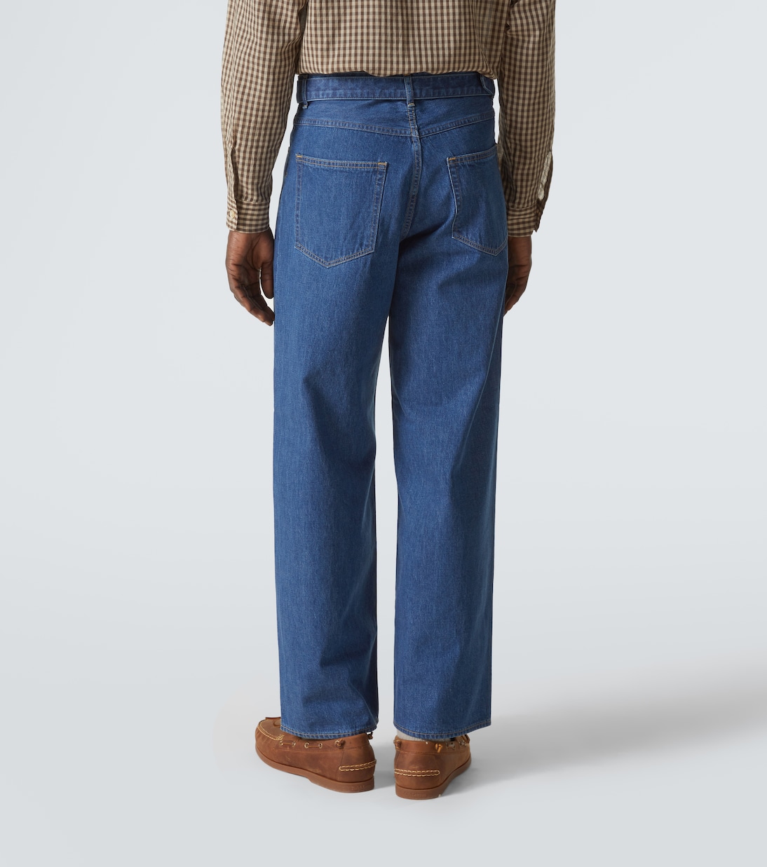 Belted straight jeans | Auralee