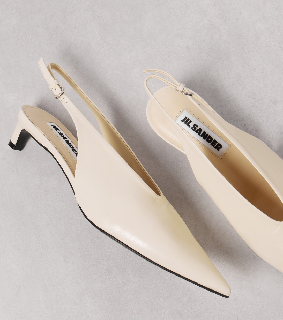 Leather slingback pumps | Jil Sander