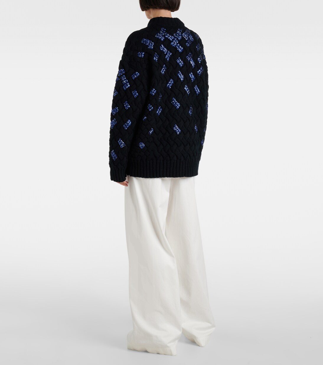 Pull en laine vierge à sequins | Dries Van Noten