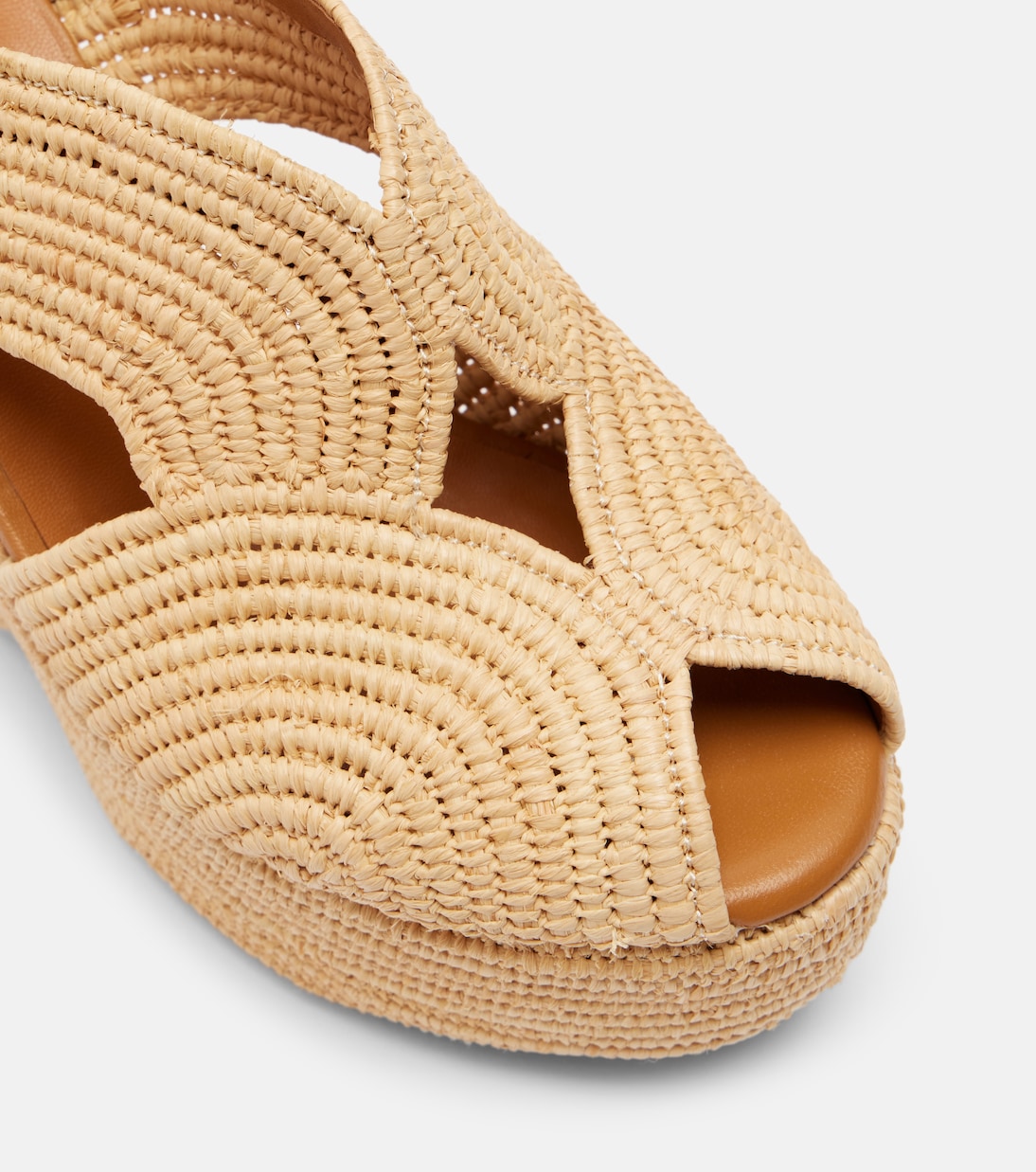 Dolce raffia platform sandals | Clergerie