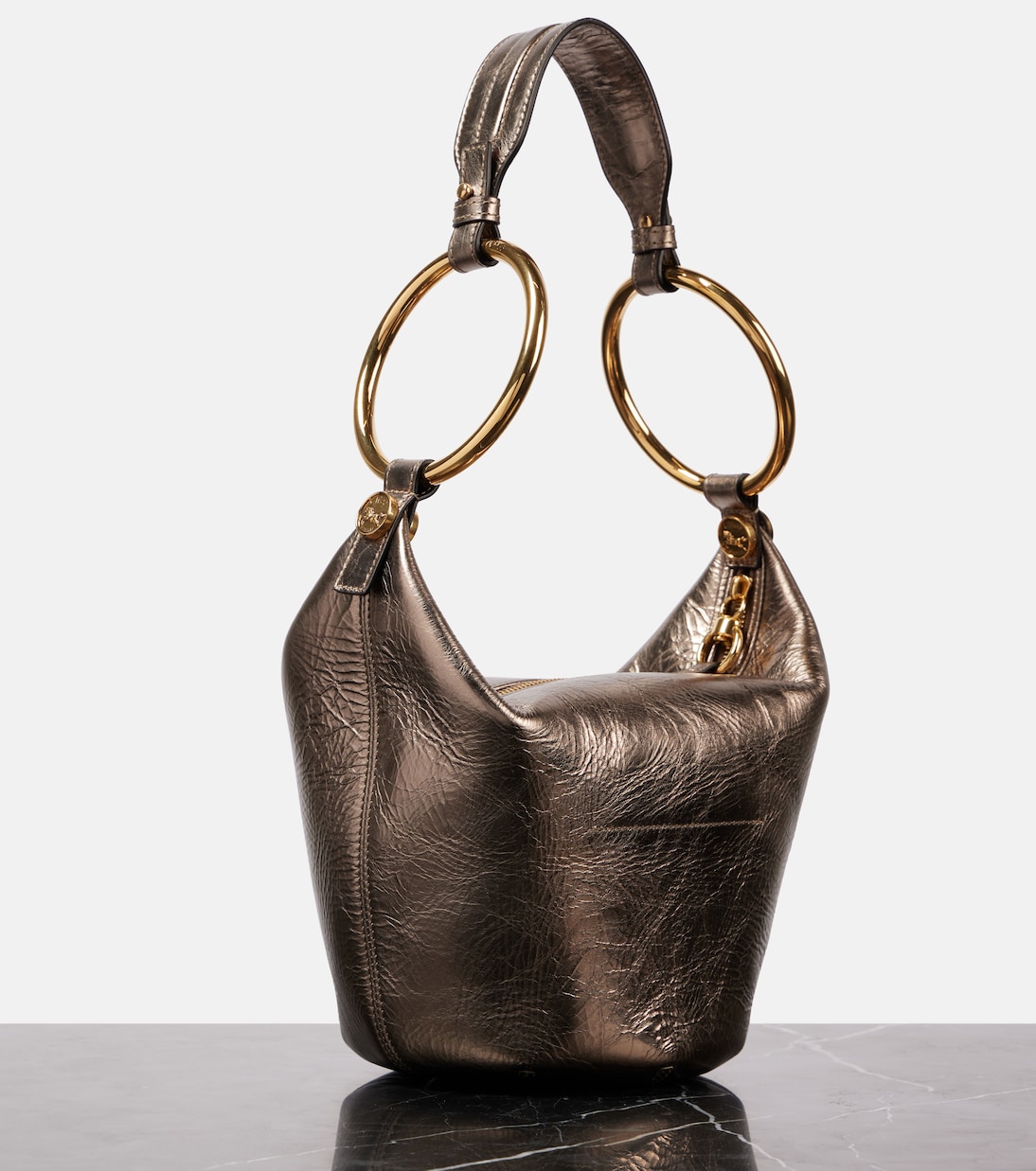 Schultertasche Bracelet Small aus Leder | Chloé