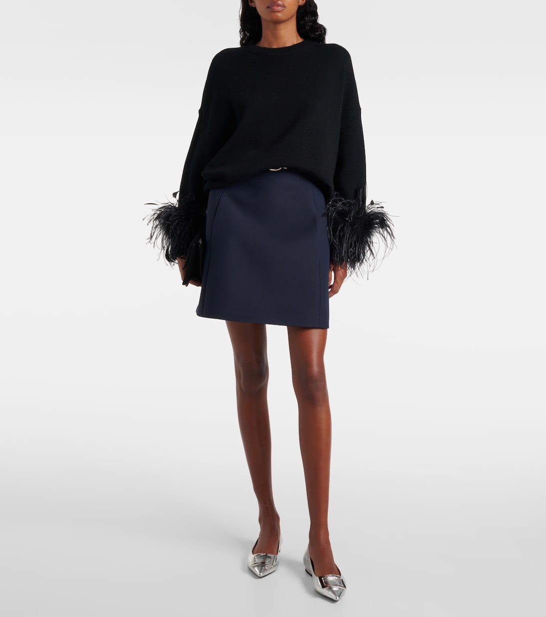 Metallic leather ballet flats | Roger Vivier