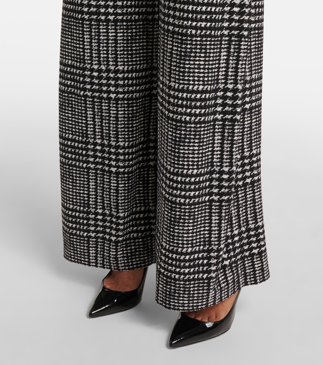 Turtleneck plaid jumpsuit | Norma Kamali