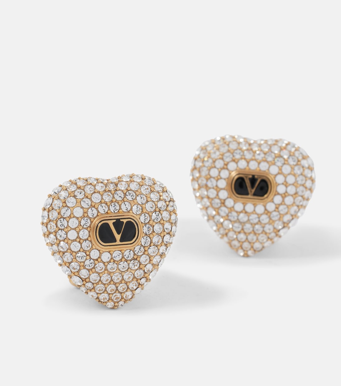 Clip-Ohrringe Cuore XS mit Kristallen | Valentino
