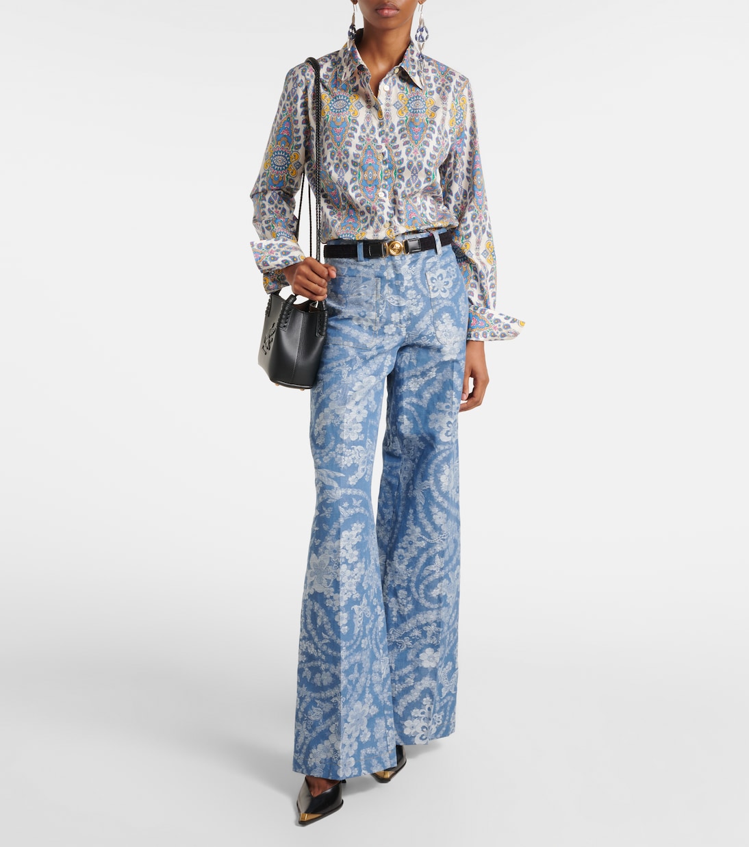 Bedrucktes Hemd aus einem Baumwollgemisch | Etro