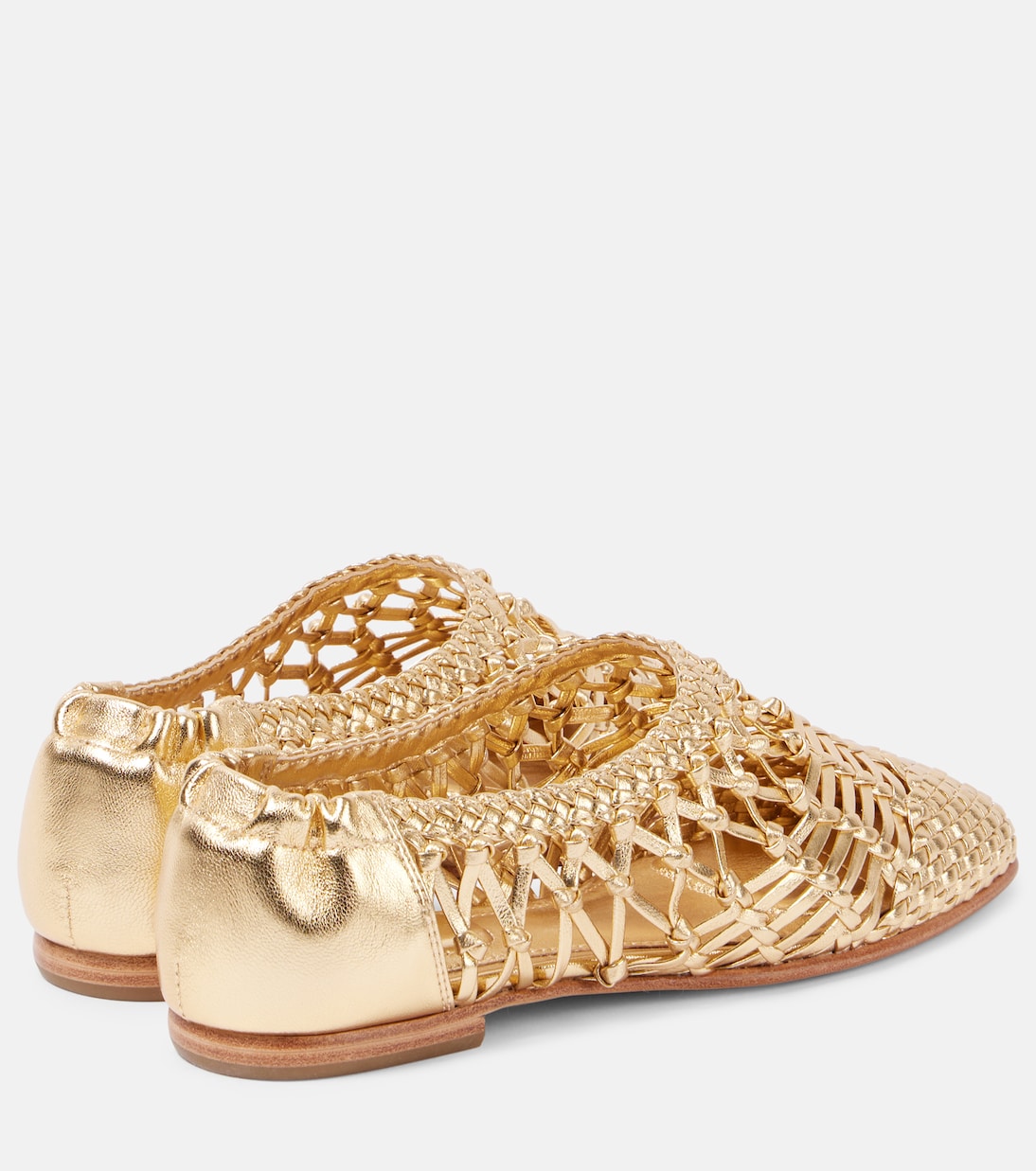 Eden metallic leather ballet flats | Simkhai