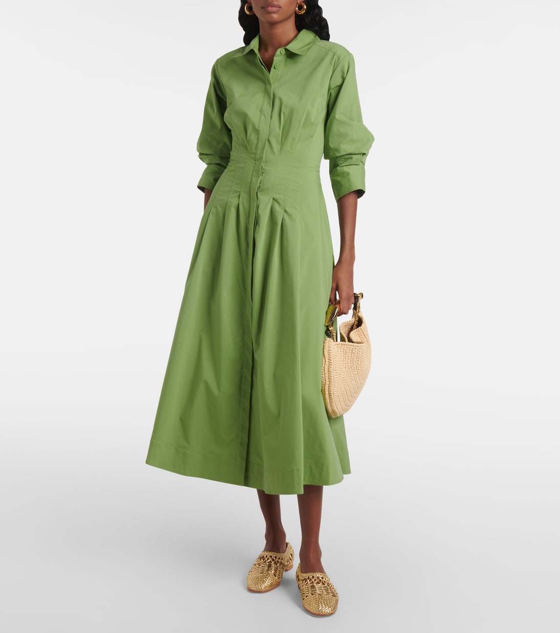 Eden metallic leather ballet flats | Simkhai