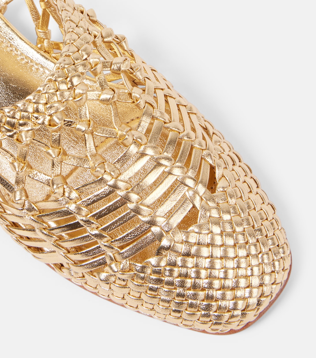 Eden metallic leather ballet flats | Simkhai